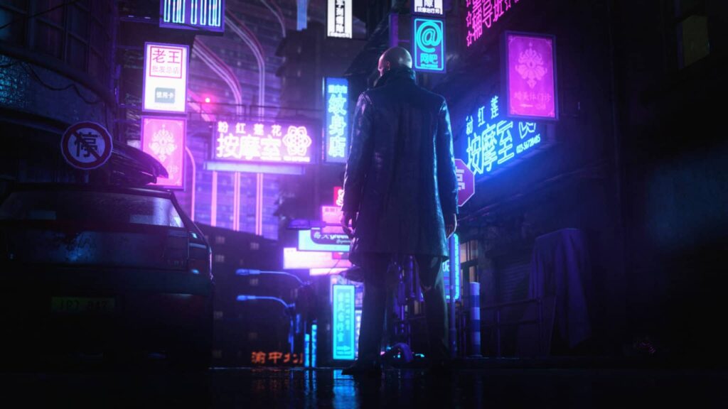 Chongqing vypadá ve hře Hitman 3 jako ze Cyberpunku