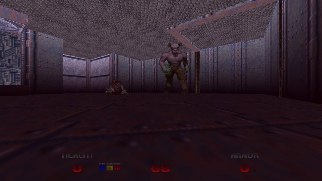 DOOM 64 – uhýbání v malých prostorech většinou nevychází