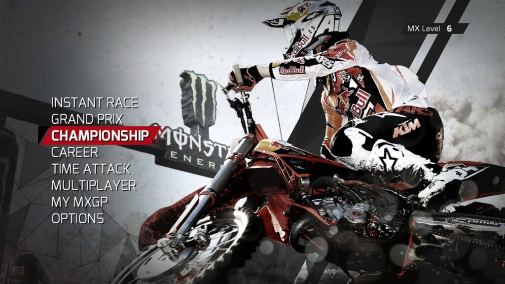 Hlavní menu MXGP
