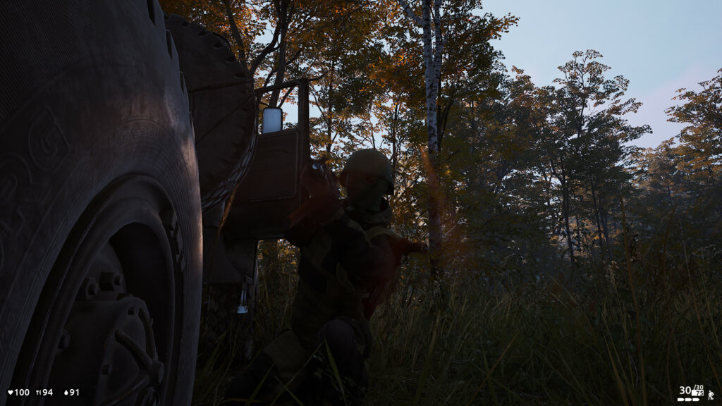Deadside střelec za autem