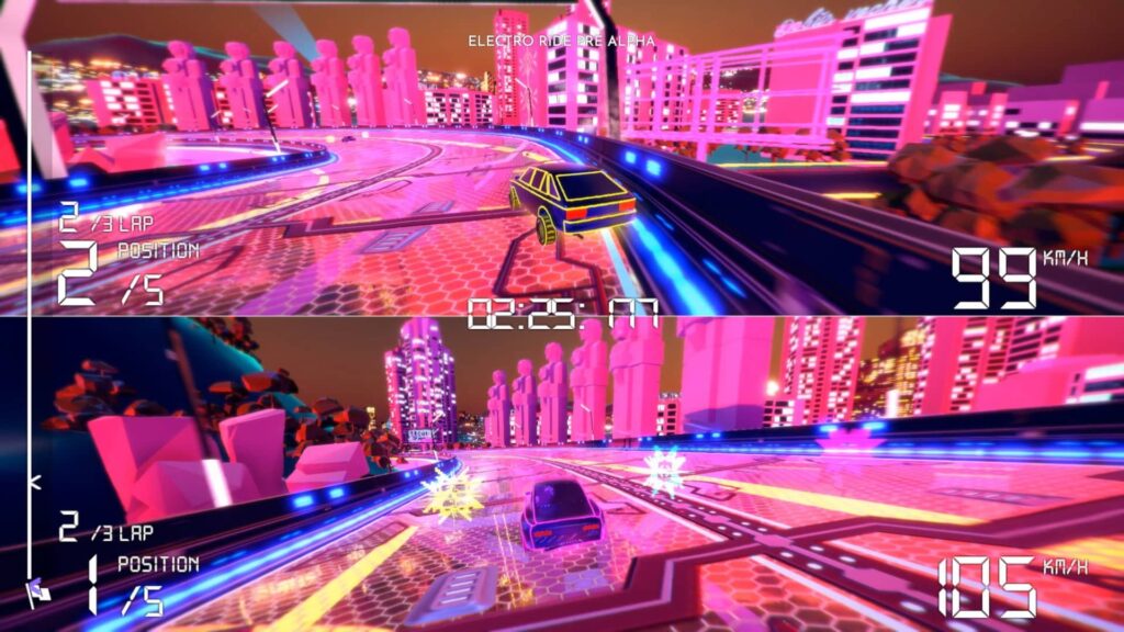 Electro Ride - split screen