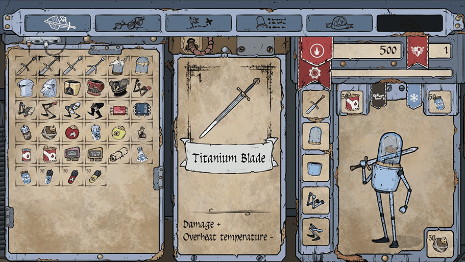 Feudal Alloy – inventář