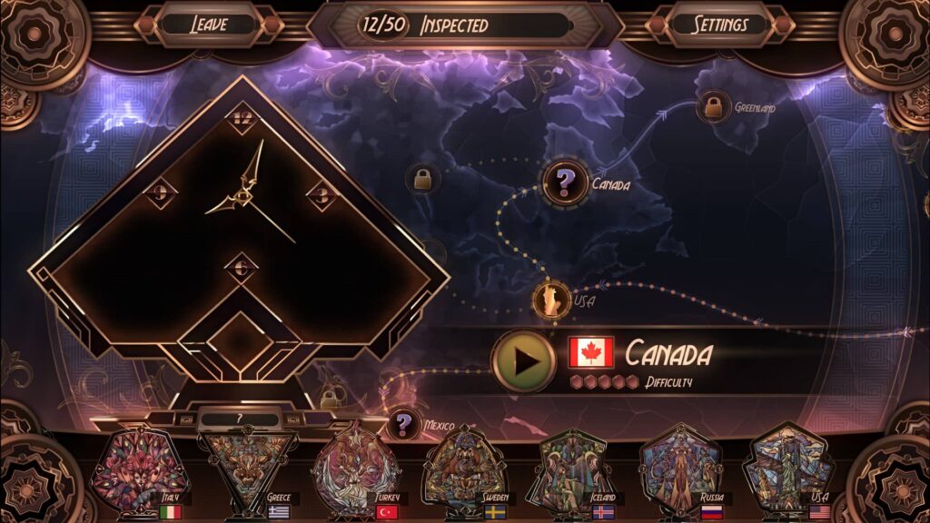 Glass Masquerade – mapa