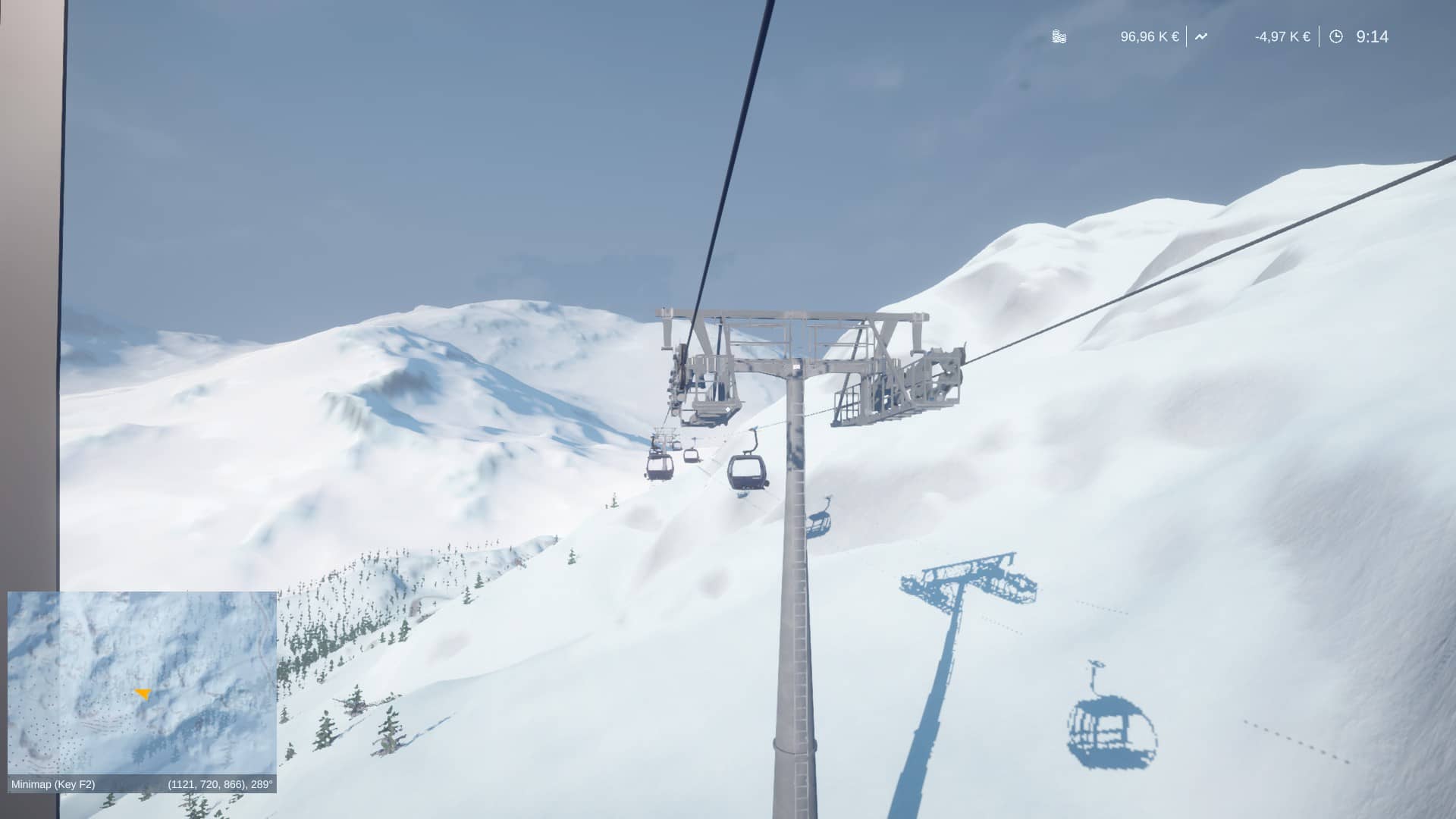 Winter Resort Simulator Season 2 - jízda lanovkou