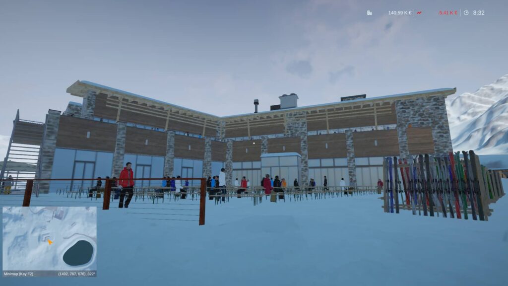 Winter Resort Simulator Season 2 - restaurace u sjezdovky