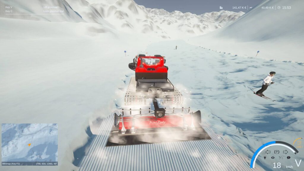Winter Resort Simulator Season 2 - úprava sjezdovky