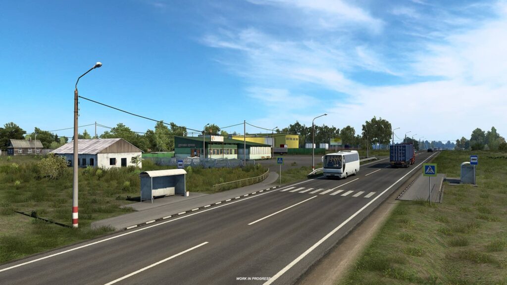 ETS 2 Heart of Russia - autobusová zastávka