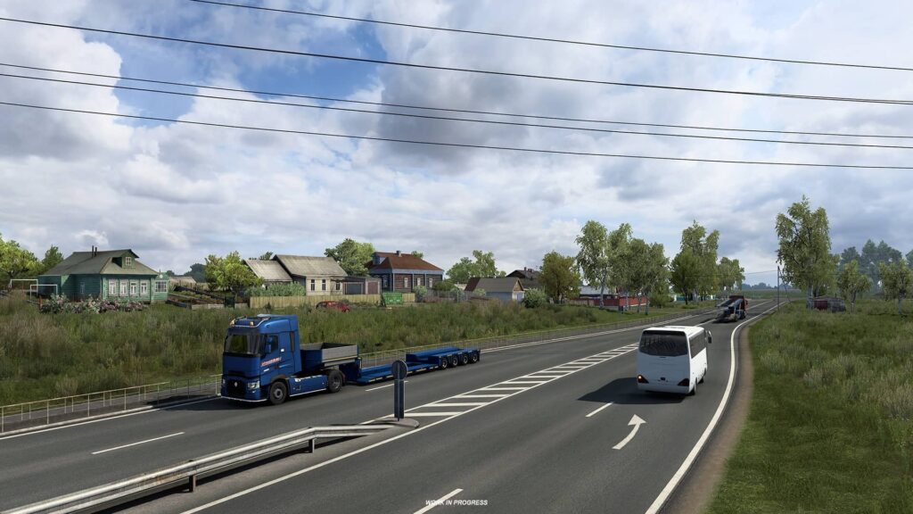 ETS 2 Heart of Russia - kamion s autobusem