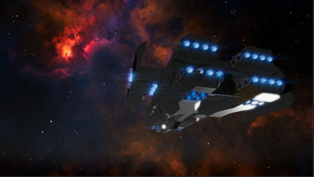 Empyrion Galactic Survival - loď letící vesmírem