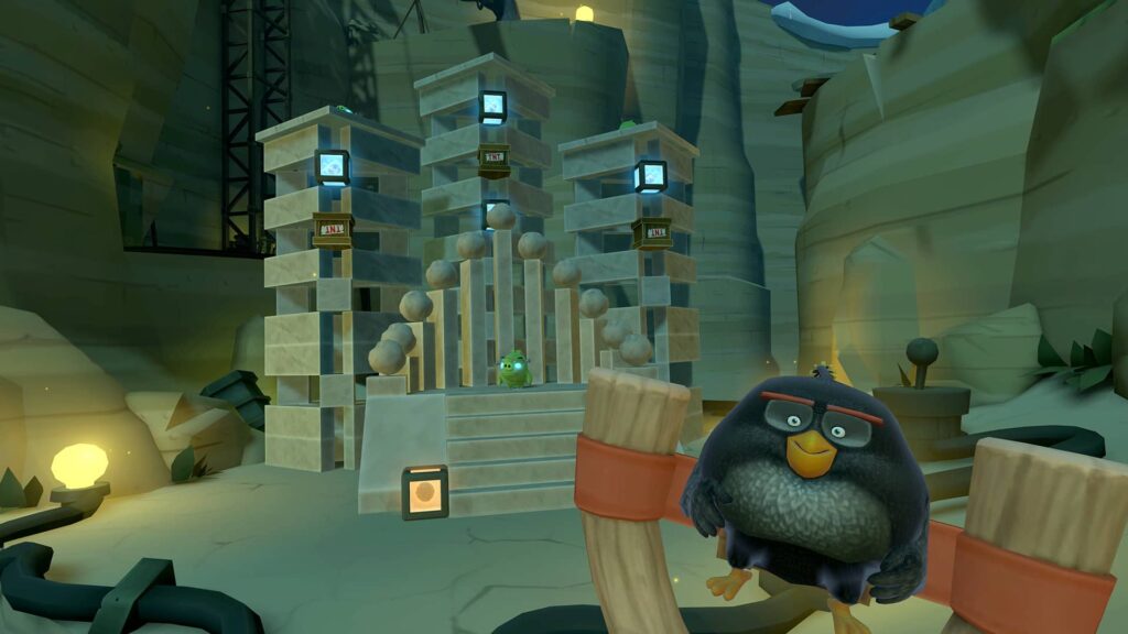 Angry Birds VR vybuchující pták