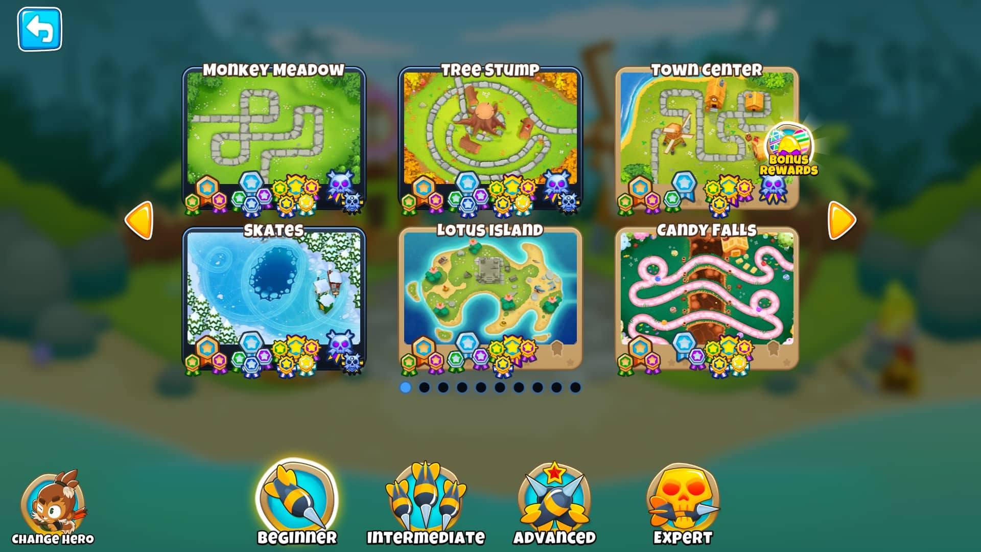 Bloons TD 6 - mapy