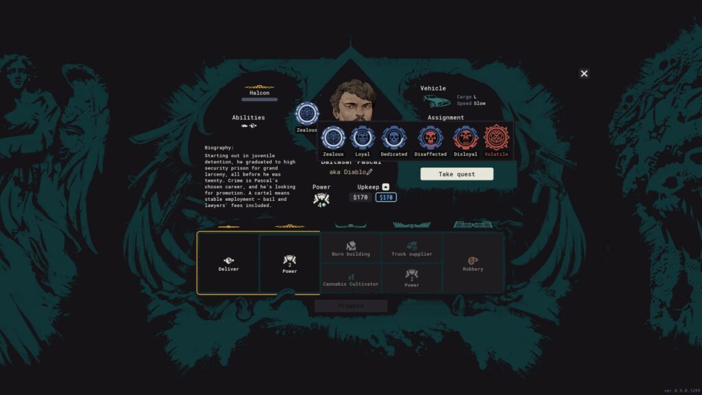 Cartel Tycoon zaměstnanec