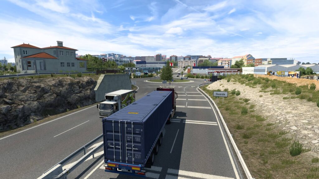 Euro Truck Simualtor 2 Iberia - město Guarda