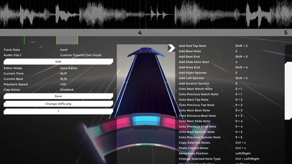 Spin Rhythm XD - editor