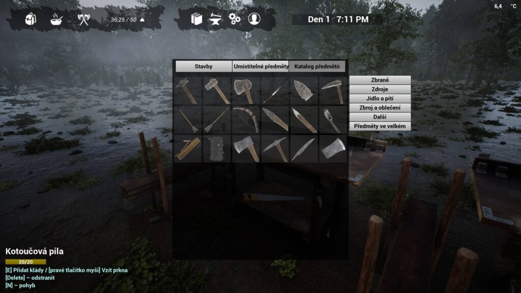The infected katalog předmětů