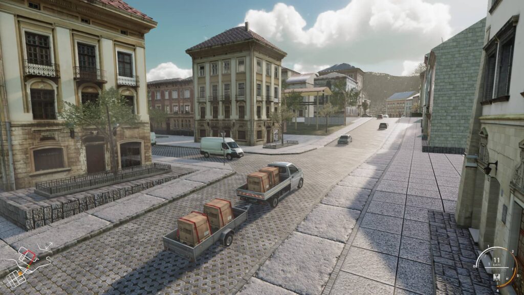 Truck and Logistics Simulator - historická část města