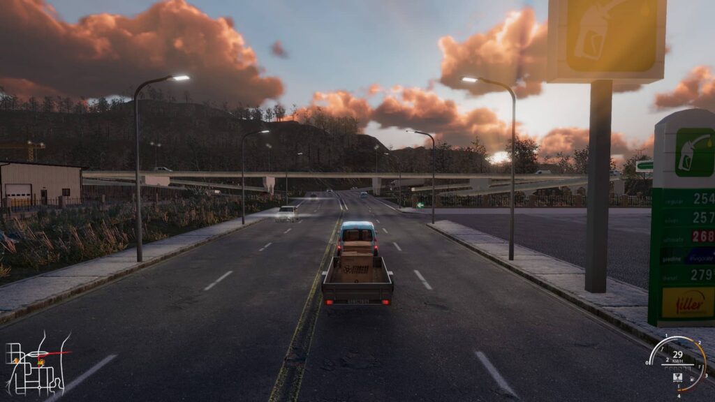 Truck & Logistics Simulator - západ slunce