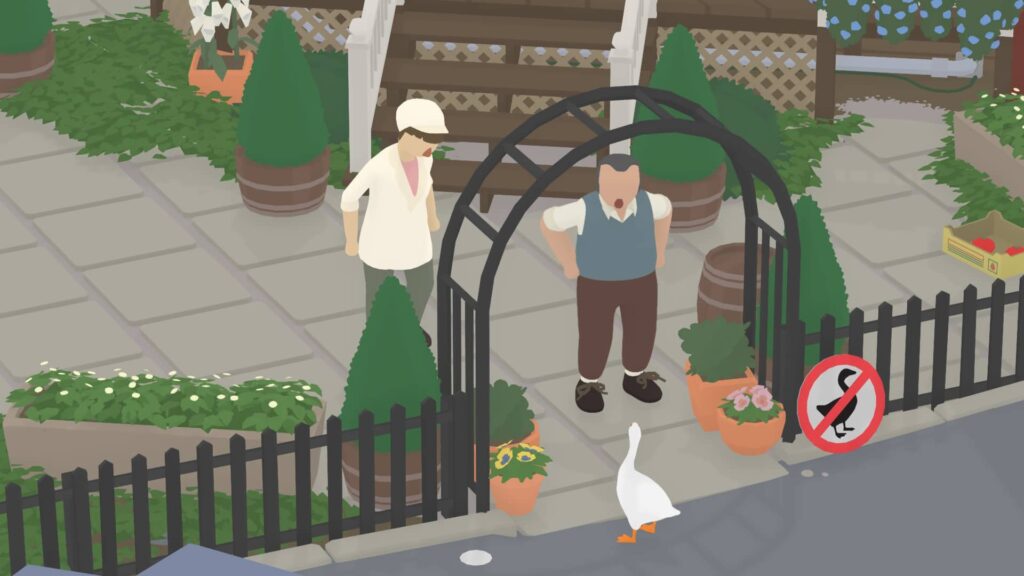 Untitled Goose Game – Husa zírá