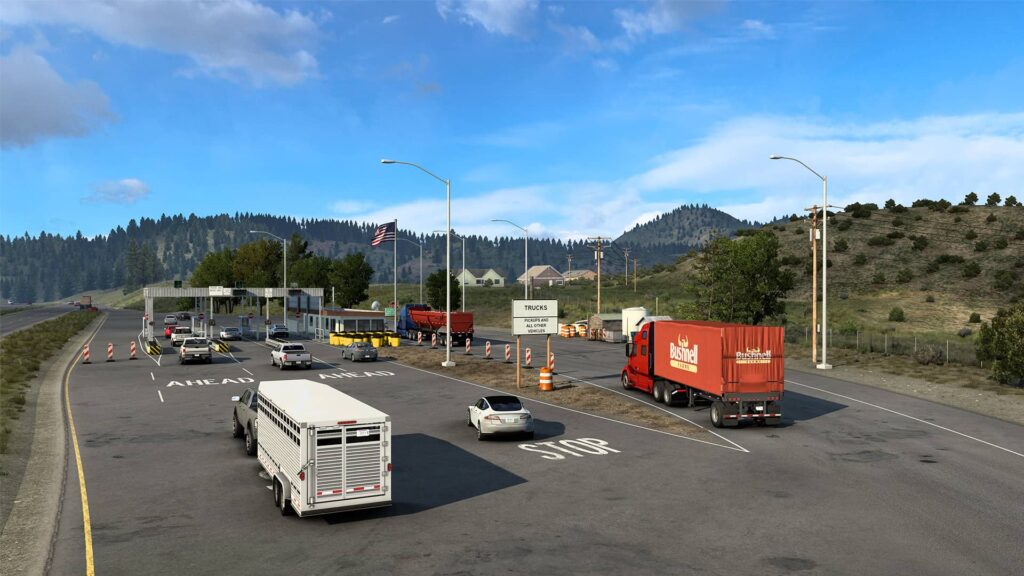 American Truck Simulator Kalifornie - hranice