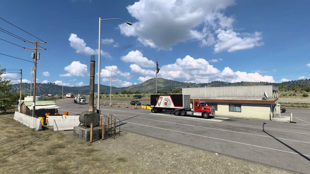 American Truck Simulator Kalifornie - stojící kamion