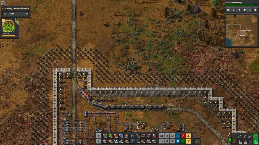 Factorio - vlak