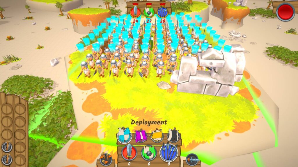 Gallic Wars Battle Simulator - rozestavení
