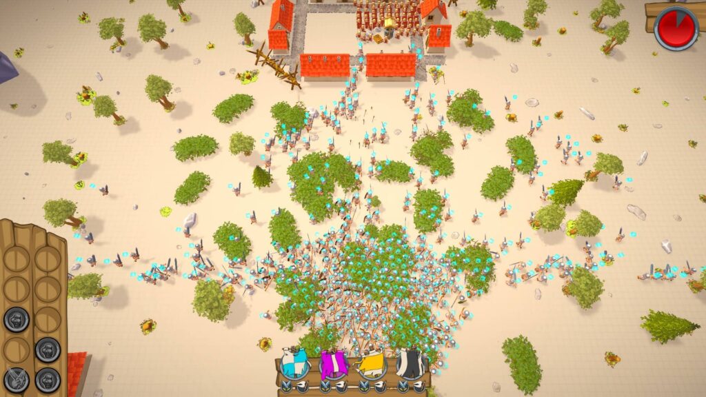Gallic Wars Battle Simulator - rozprostřený útok