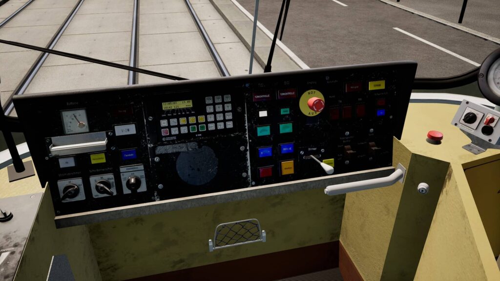 TramSim - ovládací panel