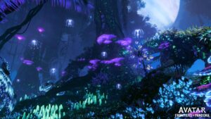 Avatar Frontiers of Pandora fluorescenční flóra