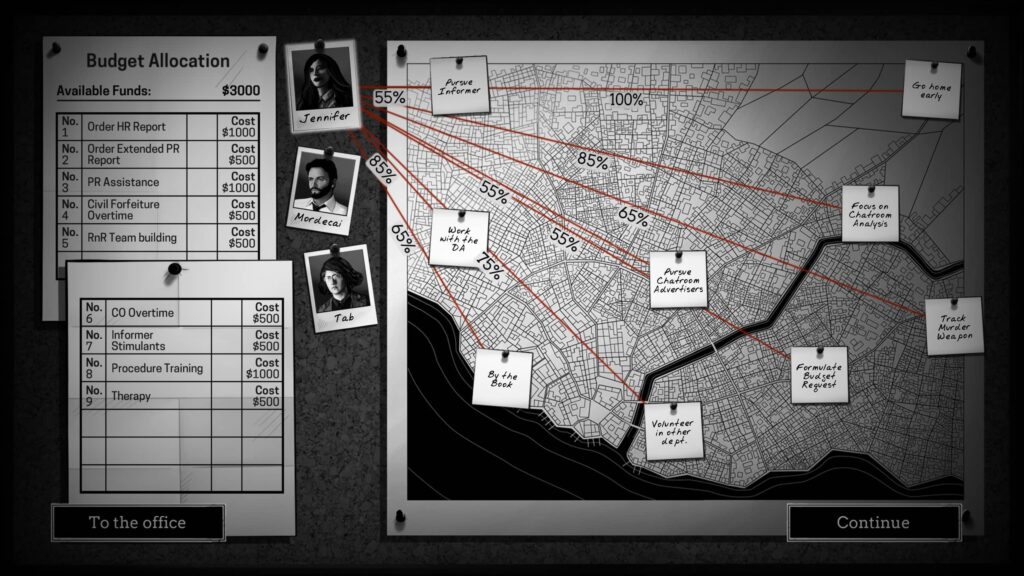 Interrogation – důkazní mapa