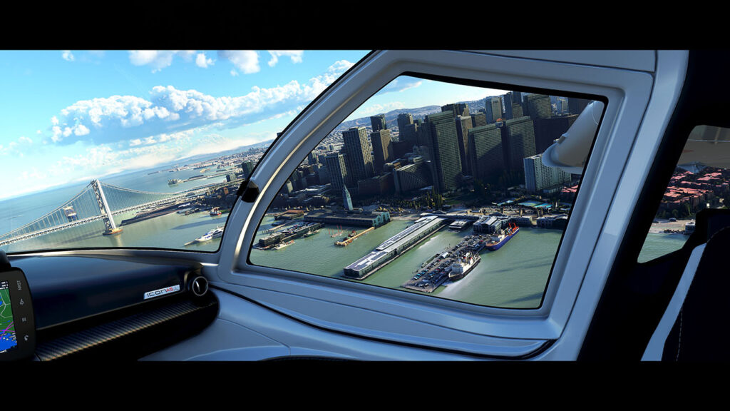 Microsoft Flight Simulator view