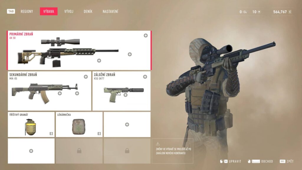 Sniper Ghost Warrior Contracts 2 - vybavení