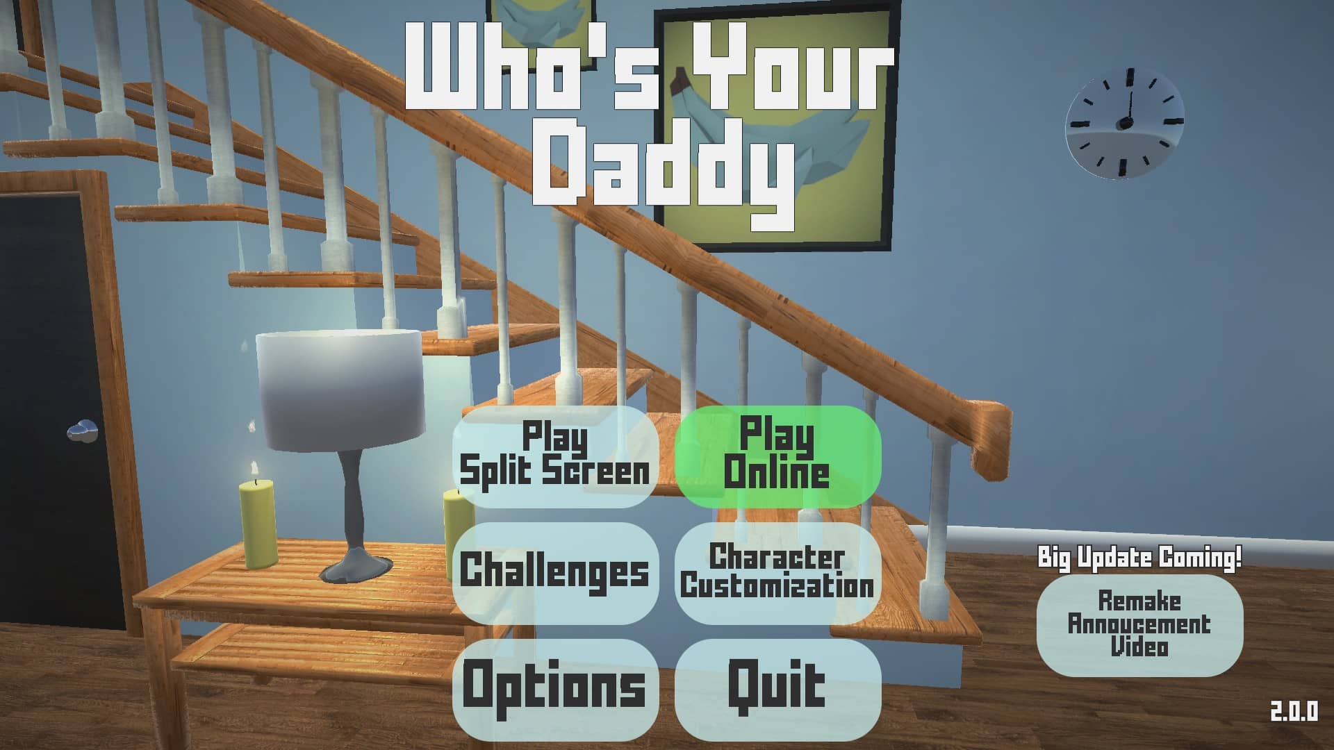 Who's Your Daddy OG Menu