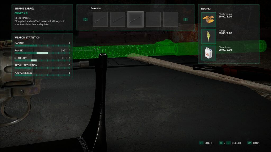 Chernobylite revolver