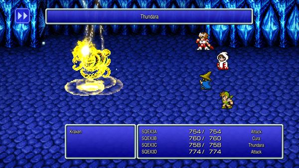 Final Fantasy Pixel Remasters fight