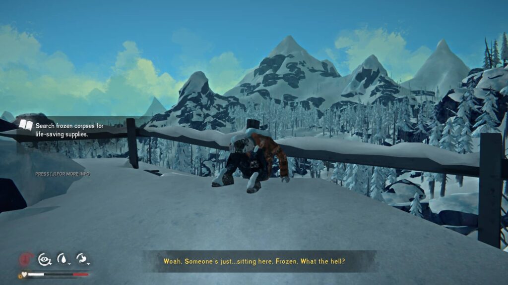 The Long Dark mrtvola