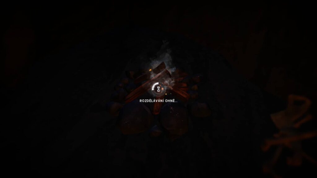 The Long Dark rozdělávaní ohně