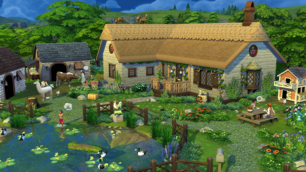 The Sims 4 jezírko