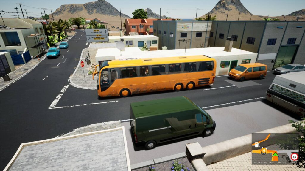 Tourist Bus Simulator - městečko