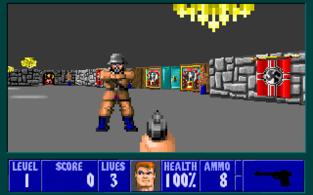 Wolfenstein 3D shooting