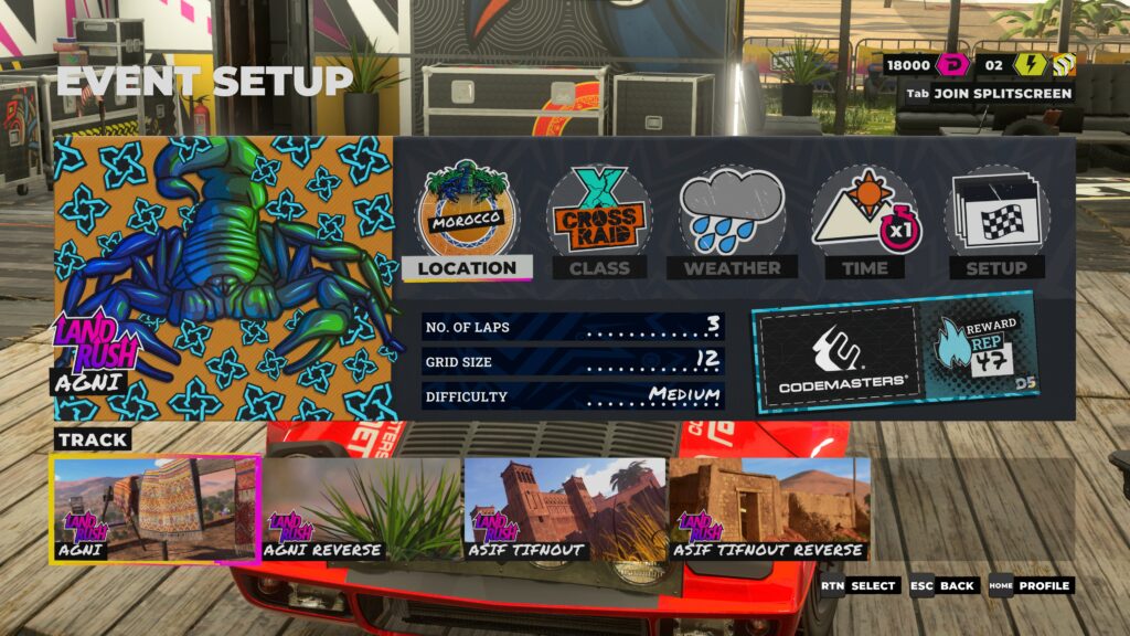 Dirt 5 event