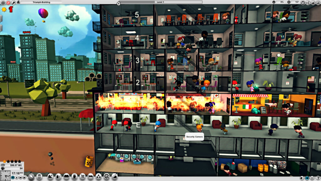 Mad Tower Tycoon fire