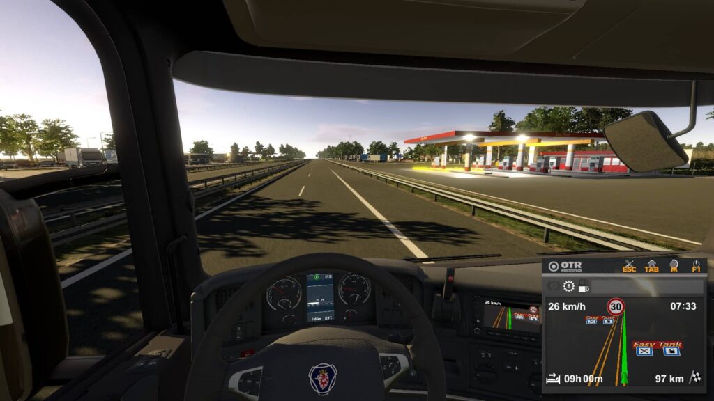 On The Road Truck Simulator - benzínka
