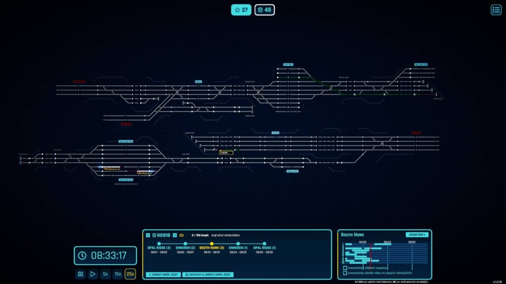 Rail Route - velká mapa