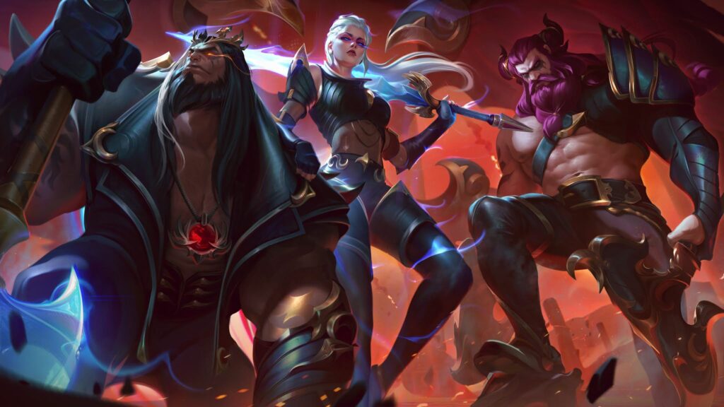 Yorick, Kayle, and Olaf Pentakill