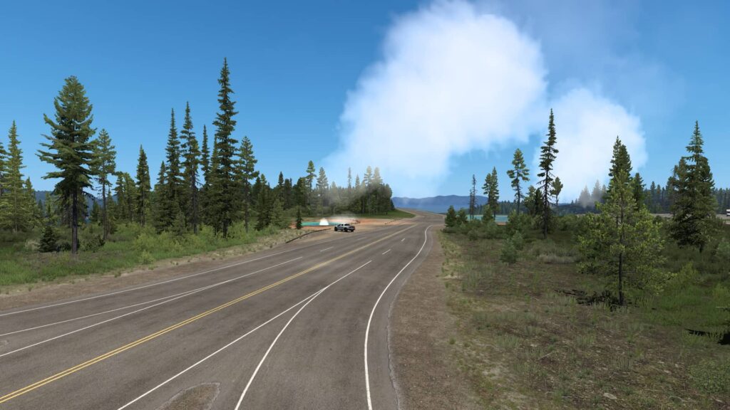 American Truck Simulator Wyoming - Yellowstonský národní park