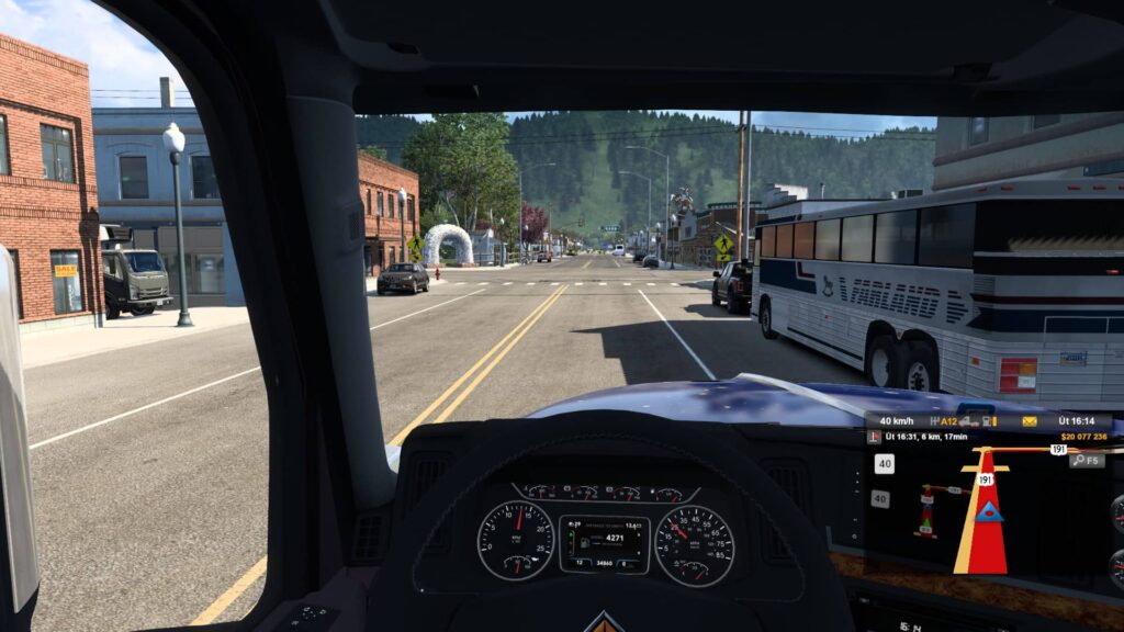 American Truck Simulator Wyoming - pohled řidiče