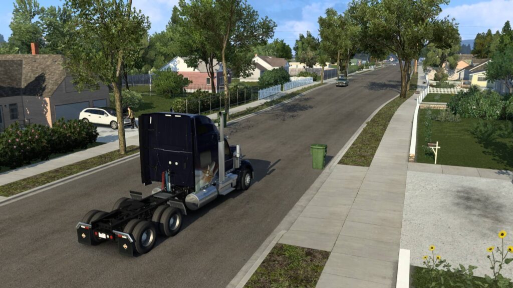 American Truck Simulator Wyoming - ulice v hlavním městě