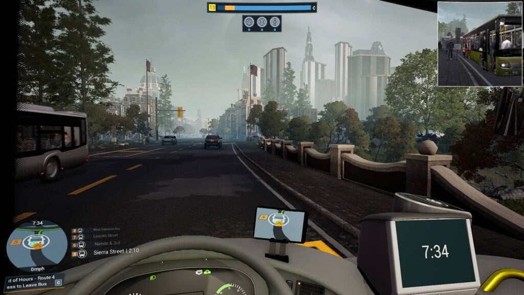 Bus Simulator 21 - americké vlajky