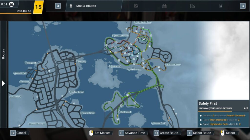 Bus Simulator 21 - mapa
